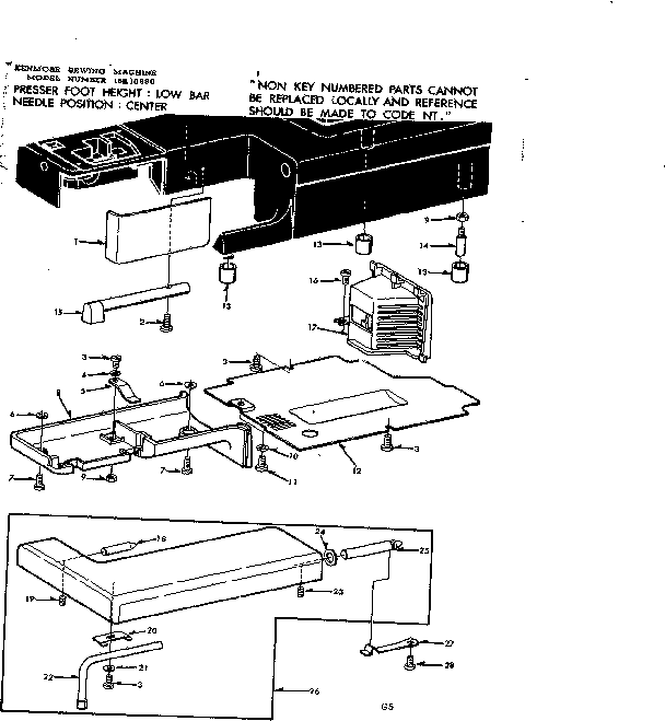 Work table parts
