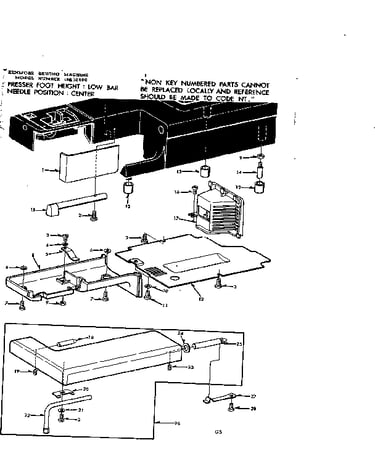 Work table parts