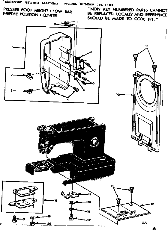 FACE COVER AND NEEDLE PLATE
