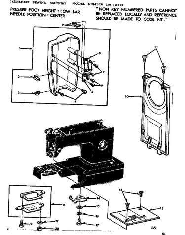 Face cover and needle plate