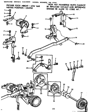 Zigzag cam guide base assembly