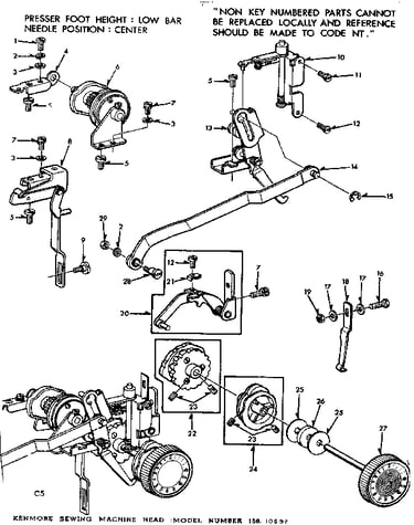Zigzag cam guide base assembly