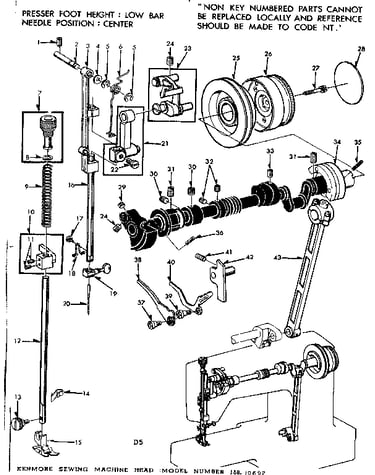 Presser bar guide assembly