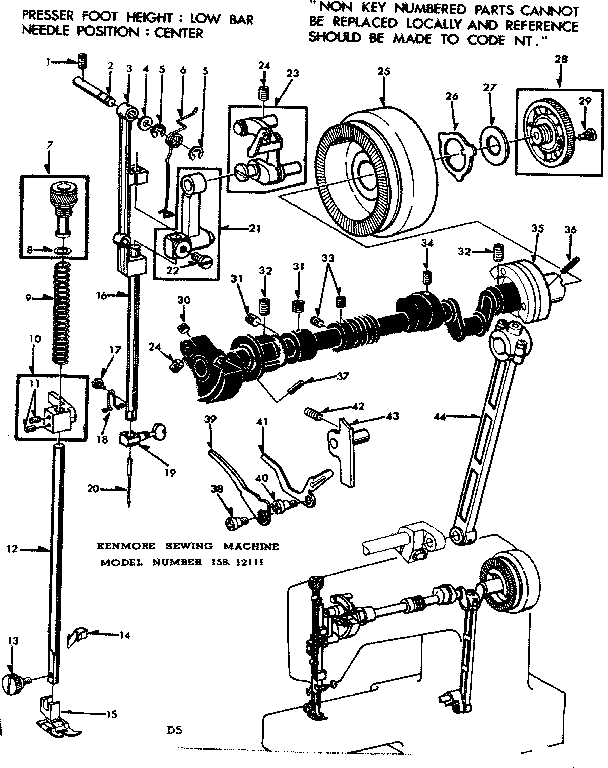 Presser bar assembly