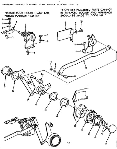 Zigzag guide bar assembly