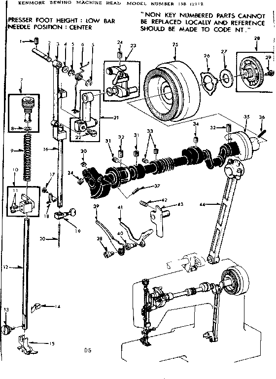 Presser bar assembly