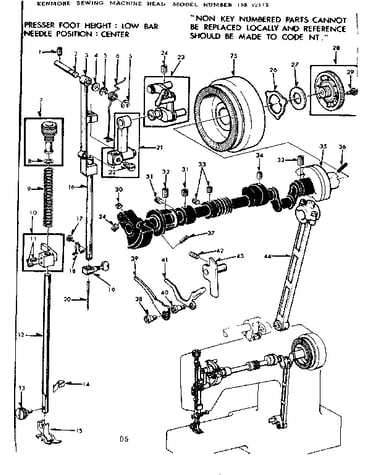 Presser bar assembly