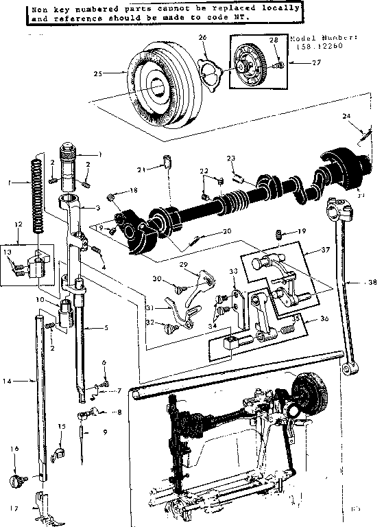 PRESSER BAR ASSEMBLY