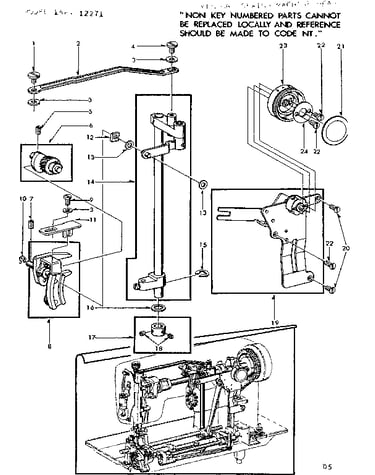 Zigzag guide assembly