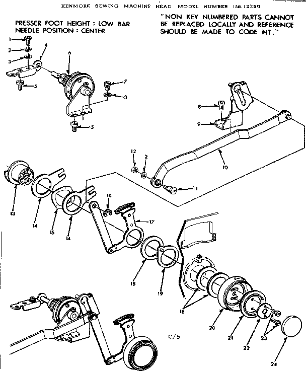 Zigzag cam assembly