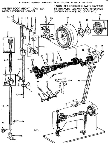 Presser bar assembly