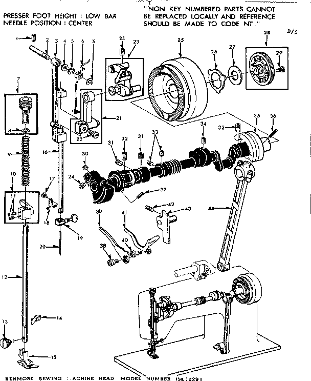 PRESSER BAR ASSEMBLY