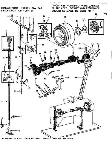 Presser bar assembly