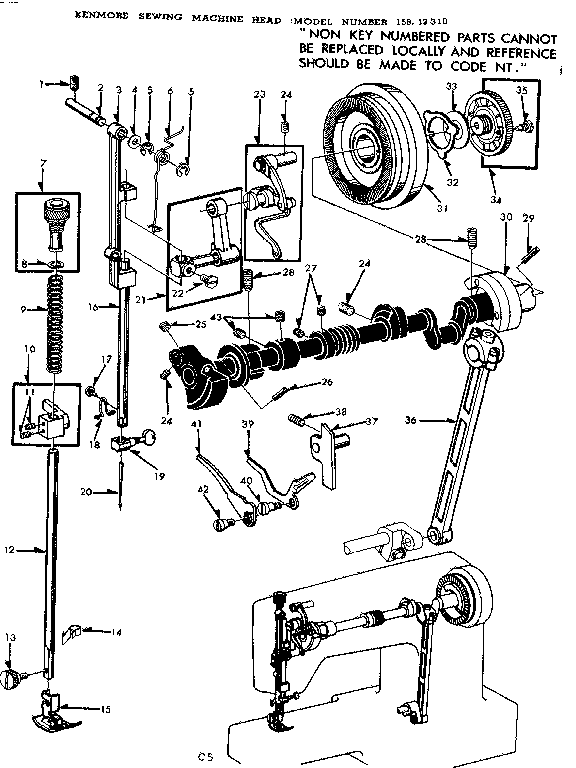Presser bar assembly