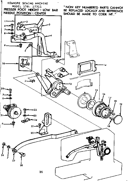 Zigzag guide assembly