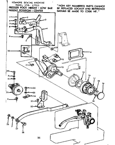 Zigzag guide assembly