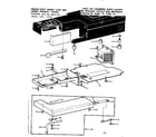 Kenmore 15812311 shuttle cover and work table diagram