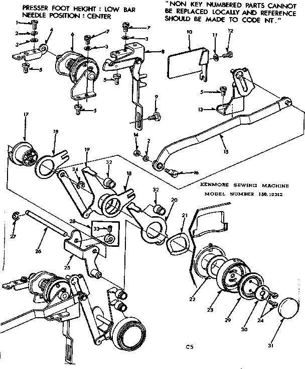 Zigzag guide assembly