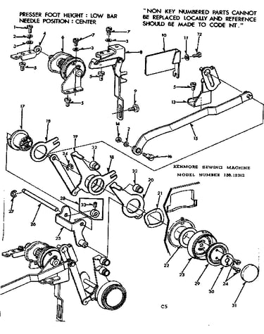 Zigzag guide assembly