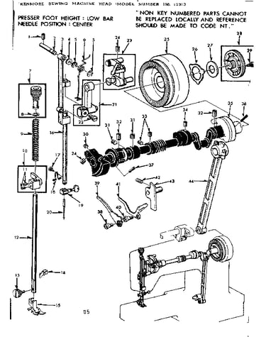 Presser bar assembly