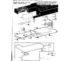 Kenmore 15812313 shuttle cover and work table diagram