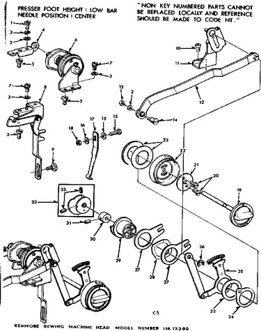 Geared cam assembly