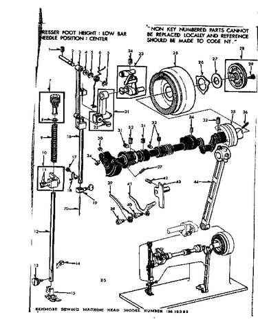 Presser bar assembly