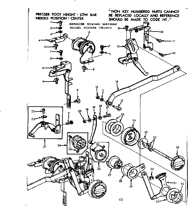 Geared cam assembly