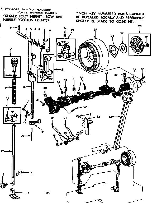Presser bar assembly
