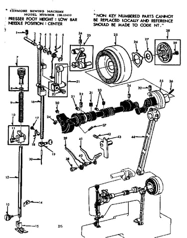 Presser bar assembly