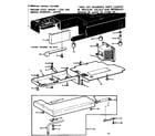 Kenmore 15812410 shuttle cover and work table diagram
