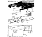 Kenmore 15812412 shuttle cover and work table diagram