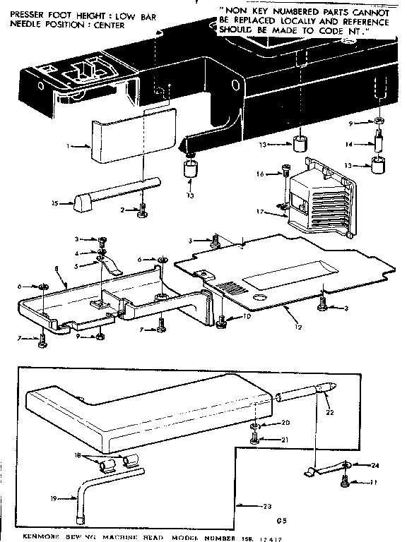 SHUTTLE COVER AND WORK TABLE