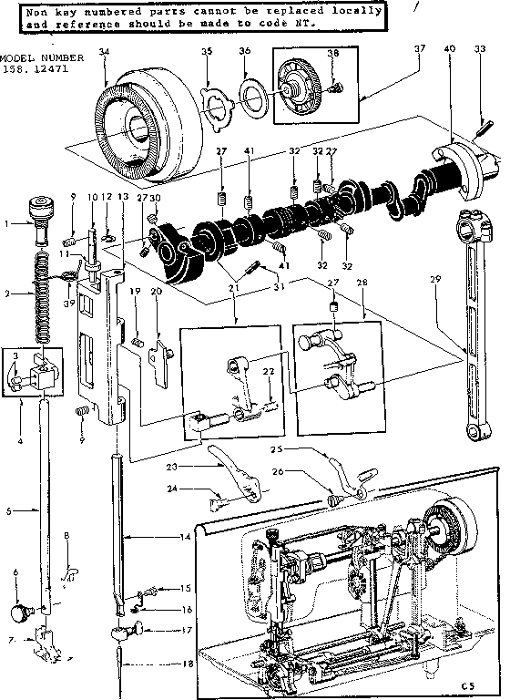 Presser bar assembly