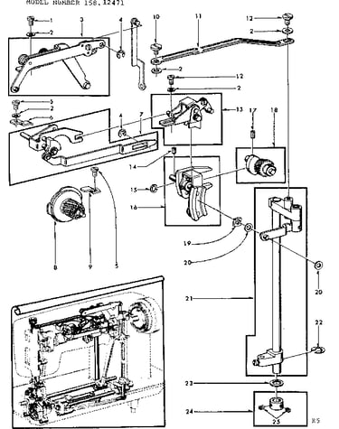 Geared cam assembly