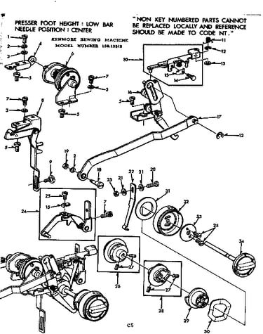 Geared cam assembly