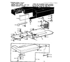 Kenmore 15812510 shuttle cover and work table diagram
