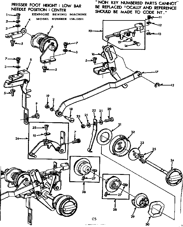 Geared cam assembly