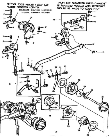 Geared cam assembly
