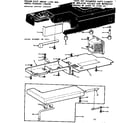 Kenmore 15812511 shuttle cover and work table diagram