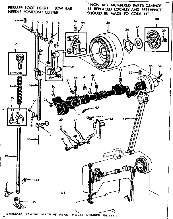 PRESSER BAR ASSEMBLY