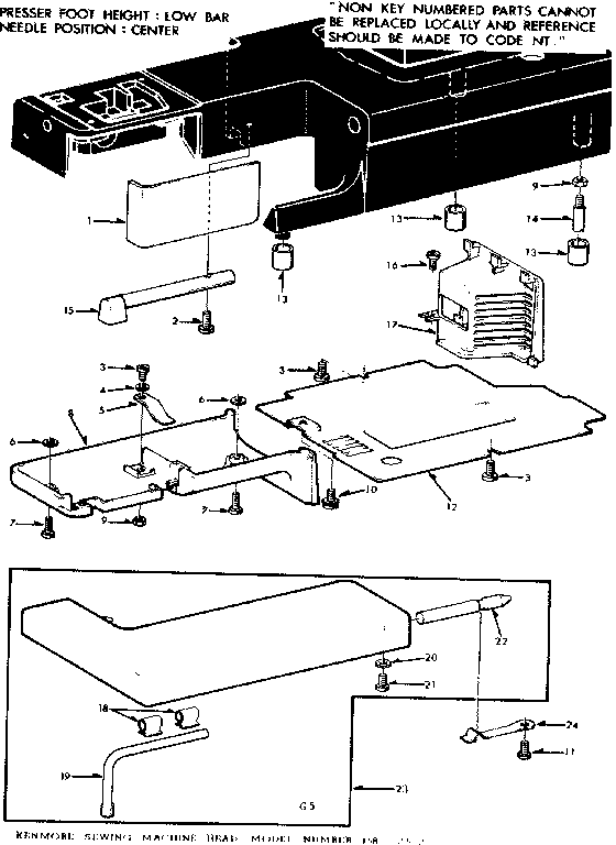 SHUTTLE COVER AND WORK TABLE