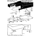 Kenmore 15812512 shuttle cover and work table diagram