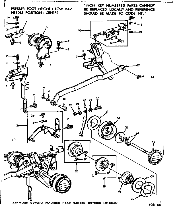 Geared cam assembly