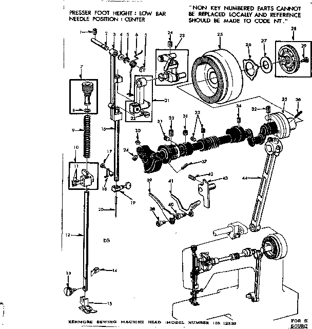 Presser bar assembly