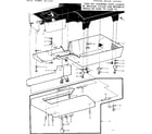 Kenmore 15813360 shuttle cover and work table diagram