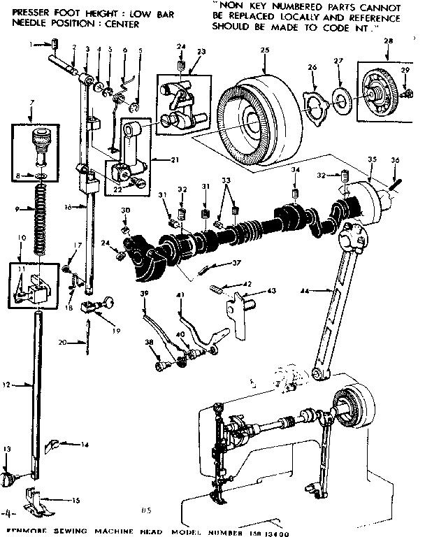 Presser bar assembly