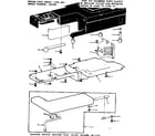 Kenmore 15813400 shuttle cover and work table diagram