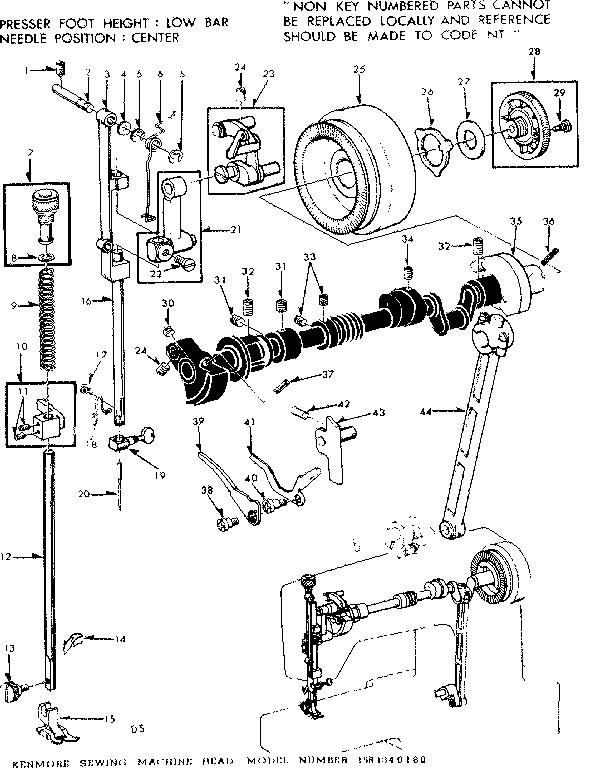 Presser bar assembly