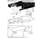 Kenmore 1581340280 shuttle cover and work table diagram
